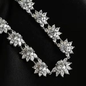 NWT 89 CTW SWAROVSKI ®️ CUBIC ZIRCONIA NECKLACE IN PLATINUM OVER STERLING SILVER